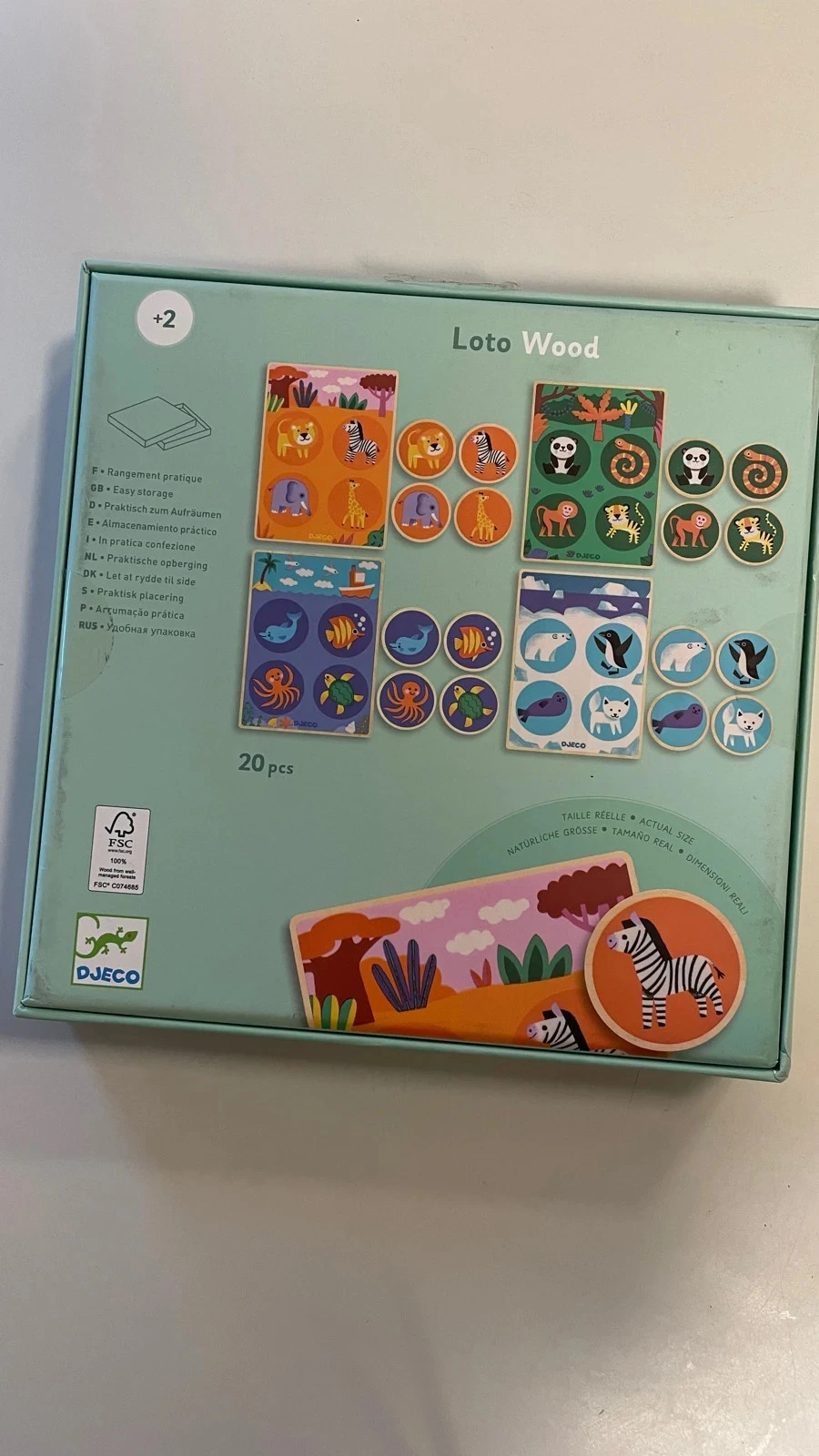 Djeco loto Wood juego de asociación maternal nuevo – photo 2